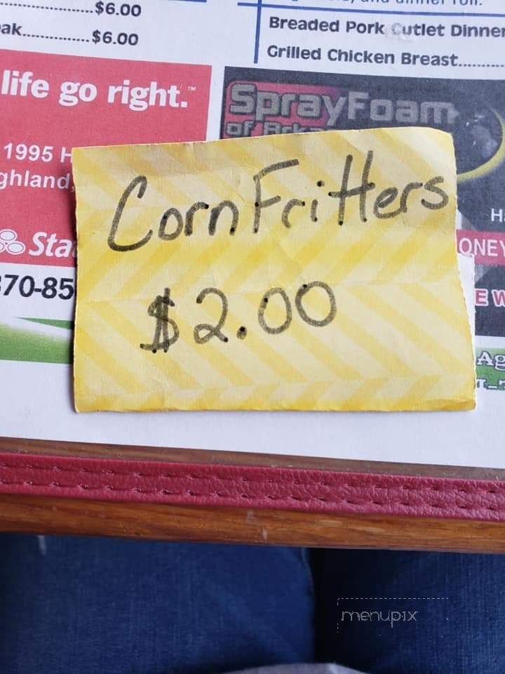 Corner Booth - Hardy, AR menu_pic
