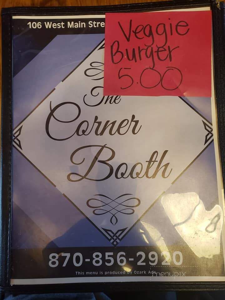 Corner Booth - Hardy, AR menu_pic
