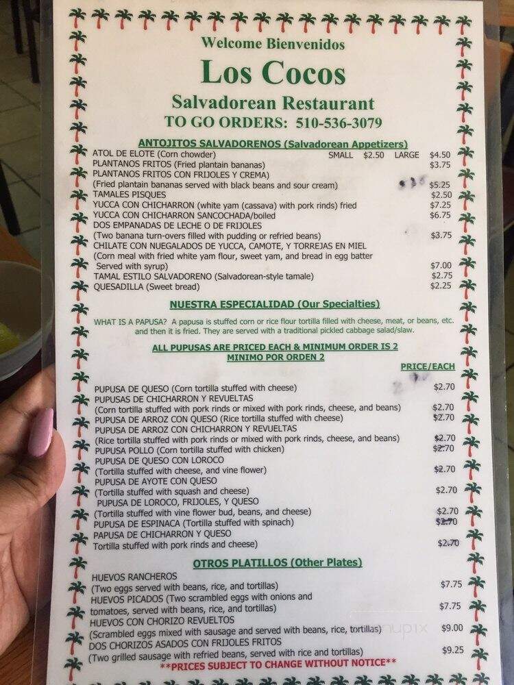 Los Cocos Salvadorian Restaurant - Oakland, CA