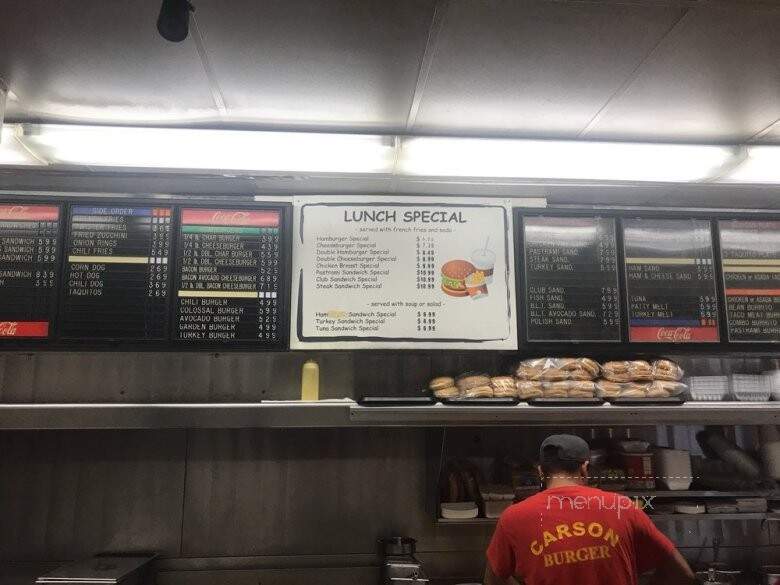 Carson Burgers - Carson, CA menu_pic