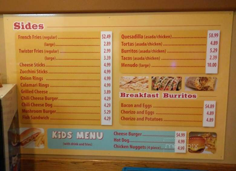 Burger Queen - Gonzales, CA menu_pic
