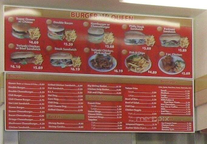Burger Queen - Gonzales, CA menu_pic