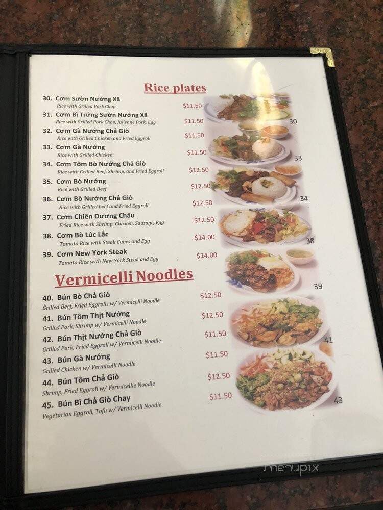 Pho Long Thinh - San Jose, CA menu_pic