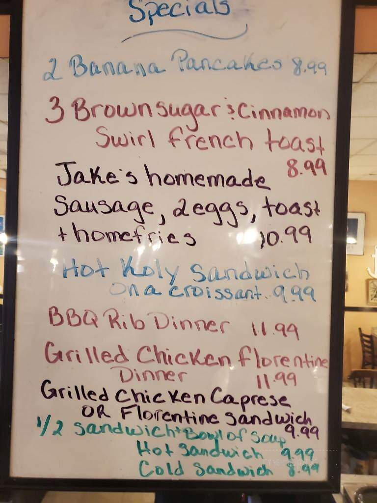 Jake's Diner On State Street - New London, CT menu_pic