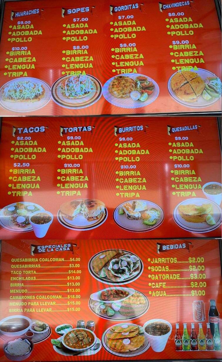 Taqueria Coalcoman - Kennewick, WA menu_pic