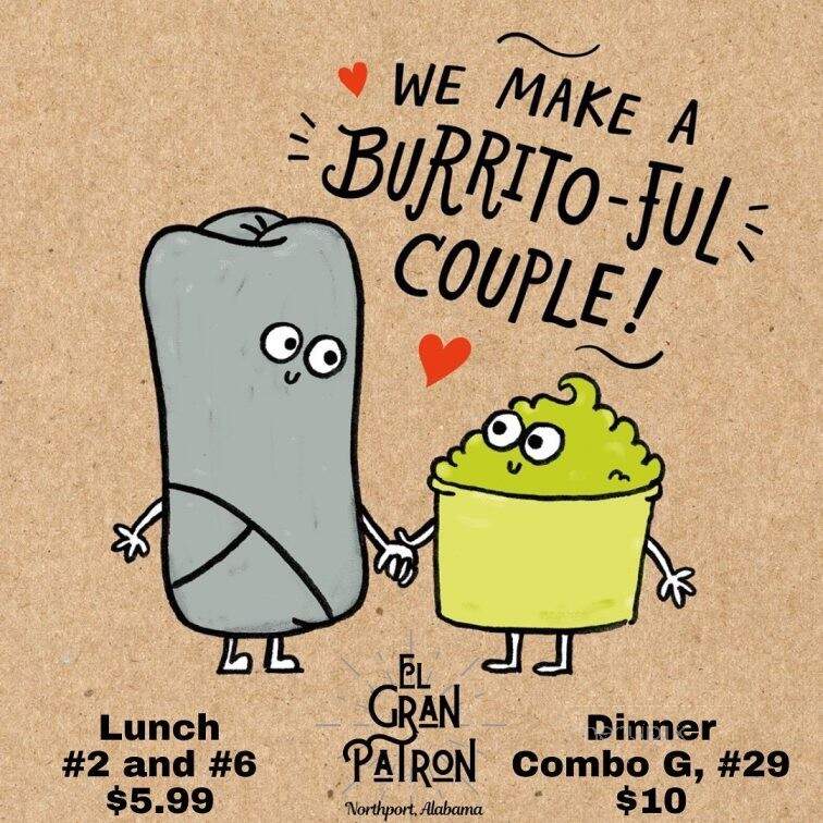 El Gran Patron Mexican Grill - Northport, AL menu_pic