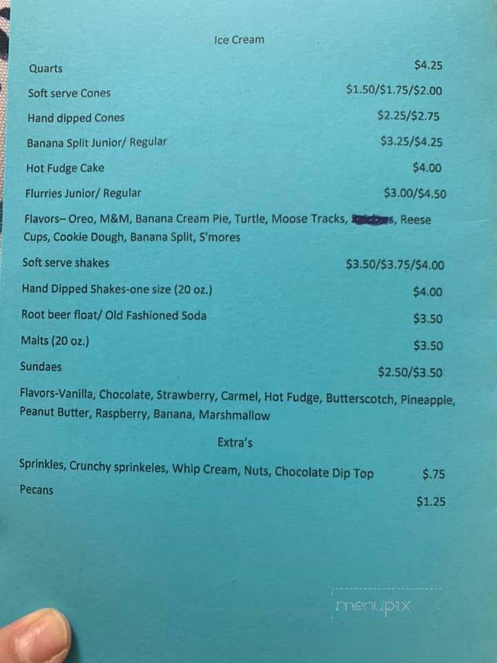 Locust Grove Dairy Bar - Peebles, OH menu_pic