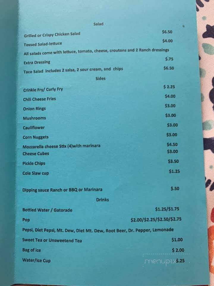 Locust Grove Dairy Bar - Peebles, OH menu_pic