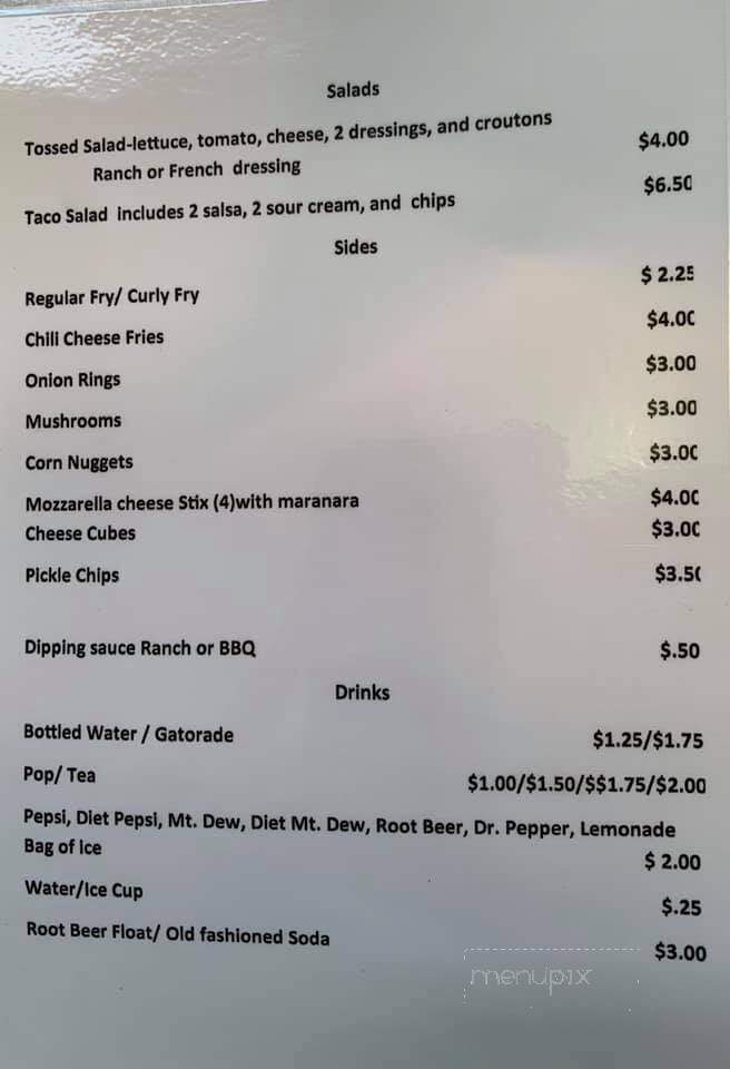 Locust Grove Dairy Bar - Peebles, OH menu_pic