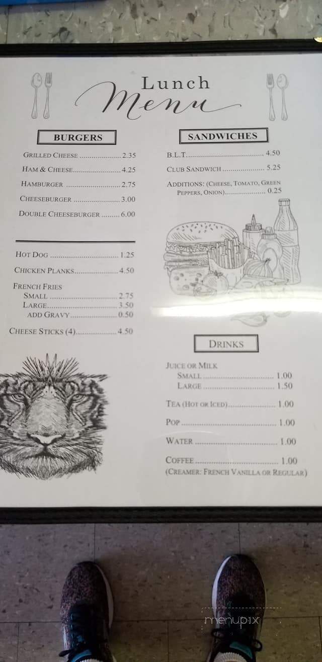 Village Dairy Bar - Shadyside, OH menu_pic
