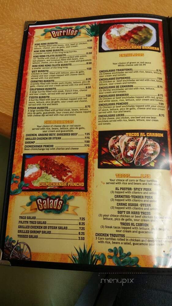 Los Panchos Mexican Grill - Fort Branch, IN menu_pic