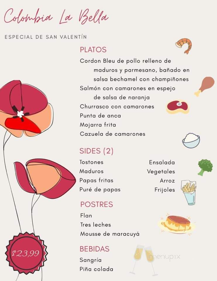 Colombia La Bella - Longwood, FL menu_pic