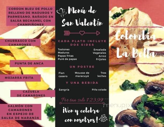 Colombia La Bella - Longwood, FL menu_pic