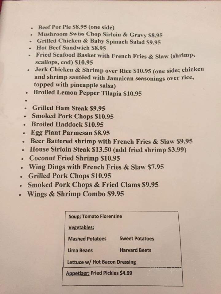 May's Railside Grille - Newport, PA menu_pic