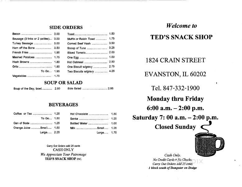Ted's Snack Shop - Evanston, IL