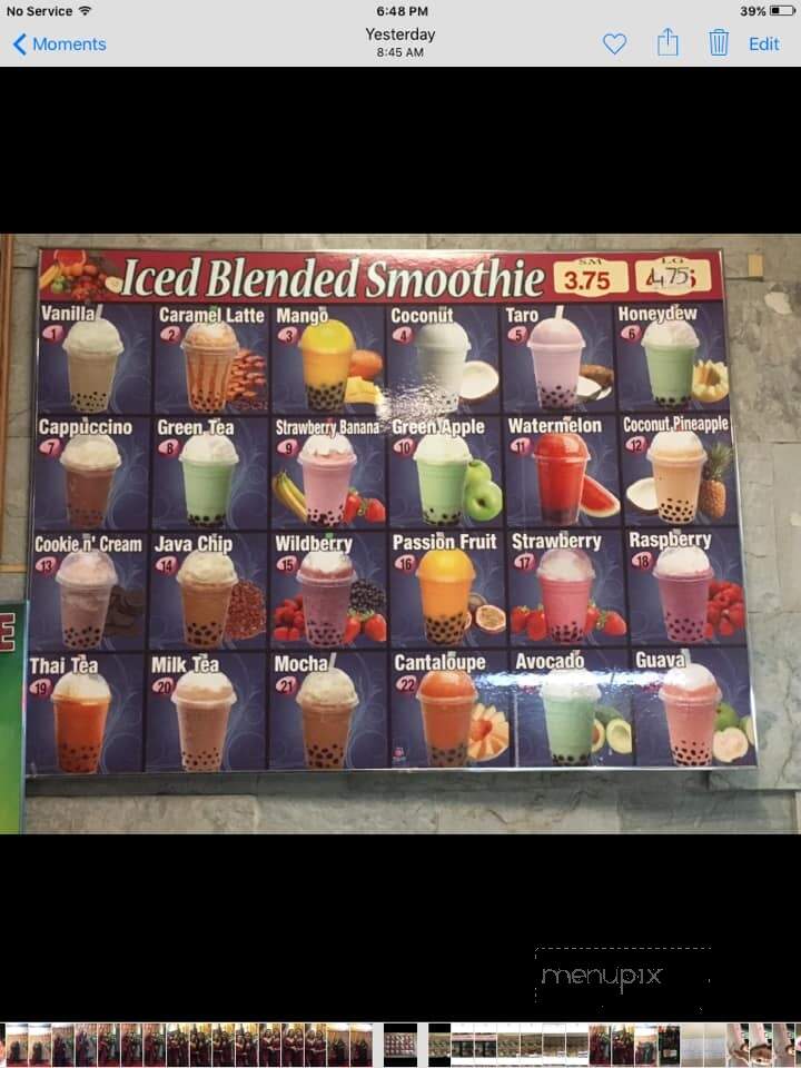 Tiffany's Coffee - Glendale, CA menu_pic