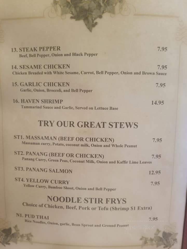 Thai Kitchen - Muncie, IN menu_pic