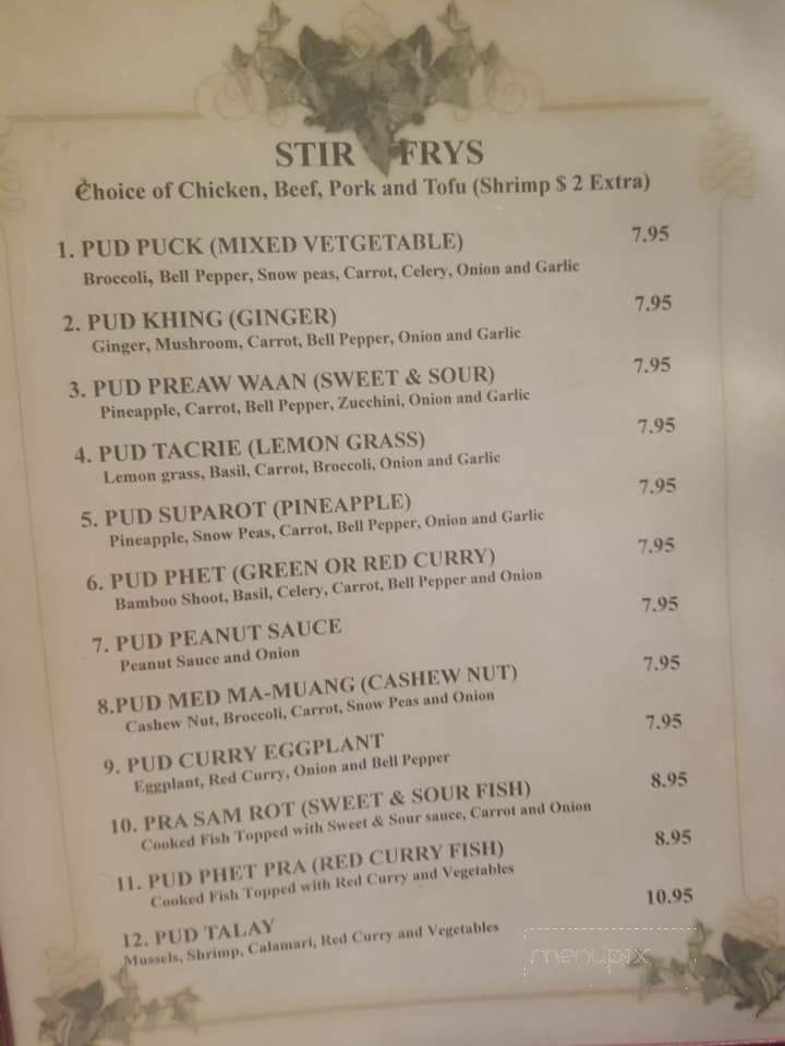 Thai Kitchen - Muncie, IN menu_pic