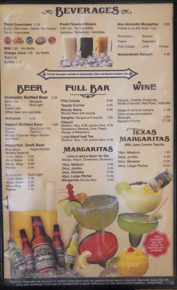 Lacabana Mexican Restaurant - Wadley, GA menu_pic