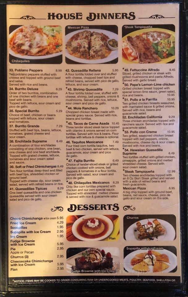 Lacabana Mexican Restaurant - Wadley, GA menu_pic