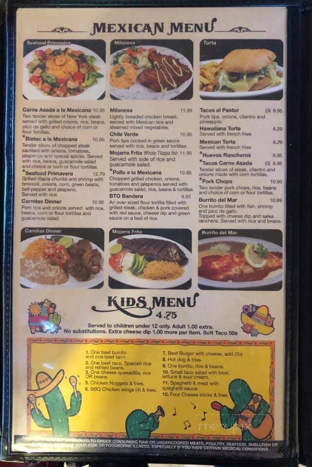 Lacabana Mexican Restaurant - Wadley, GA menu_pic
