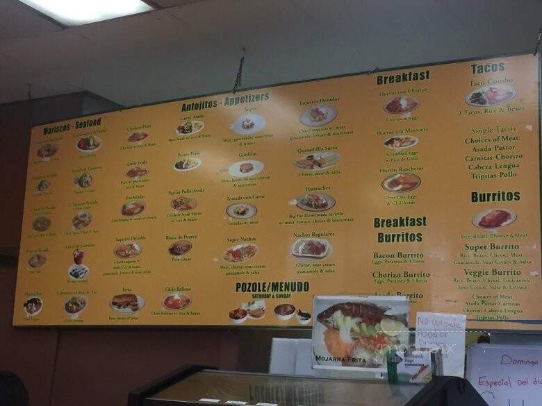 La Tapatia II - Ventura, CA menu_pic