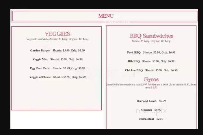 Deli Grove - West Chester, PA menu_pic