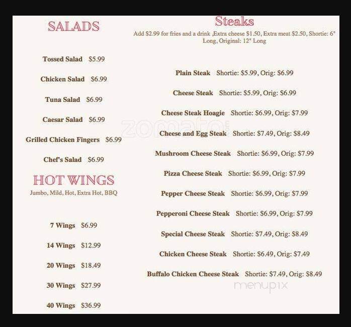 Deli Grove - West Chester, PA menu_pic