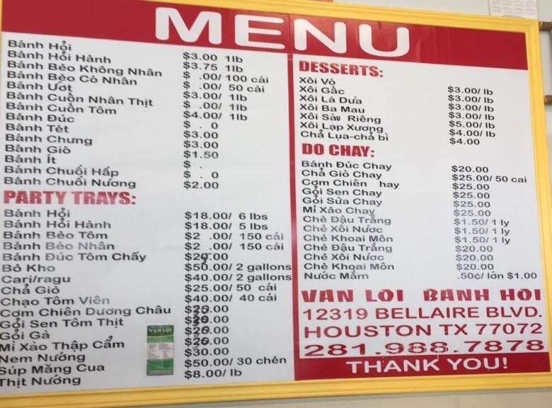 Van-Loi Bakery - Houston, TX