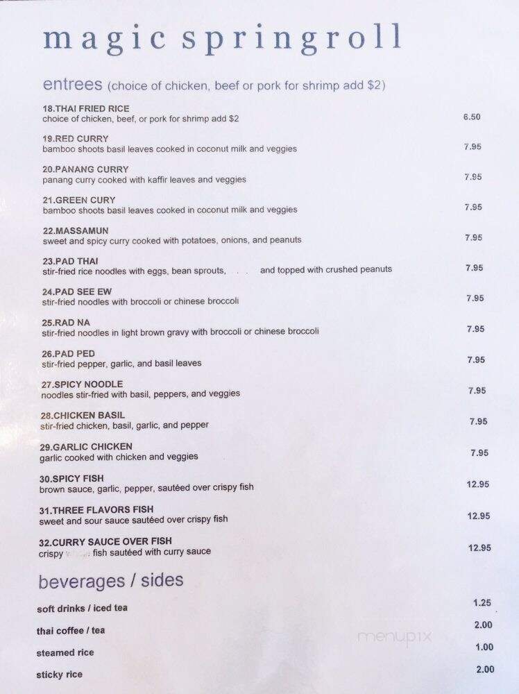Magic Spring Roll - Watauga, TX menu_pic