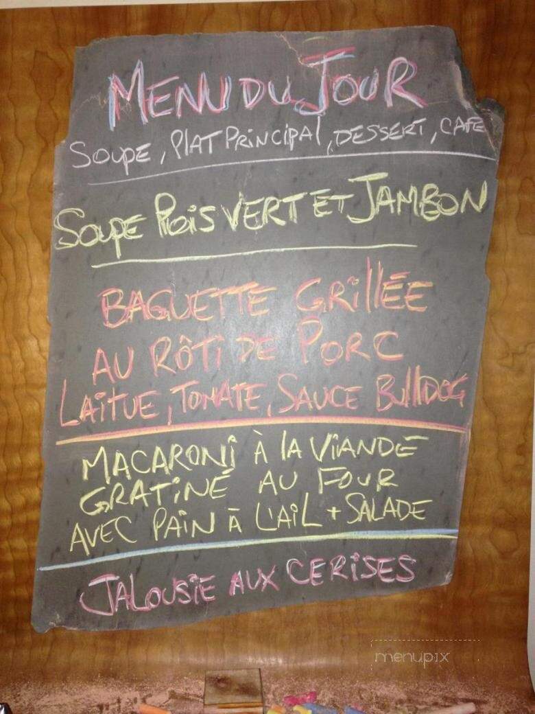 Cantine Du Chef - Saint-Barnabe-Sud, QC menu_pic