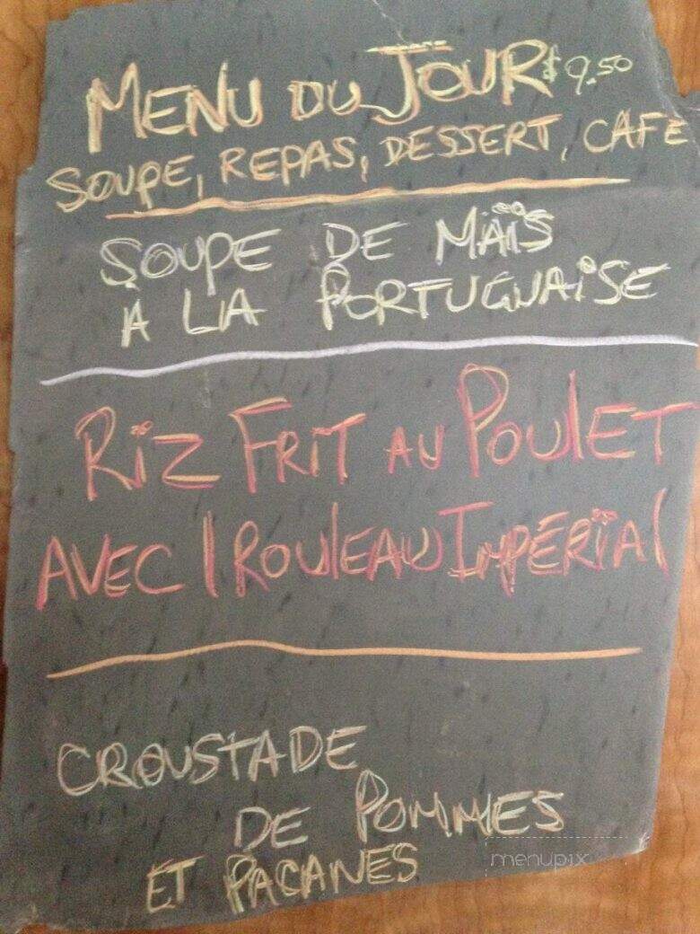 Cantine Du Chef - Saint-Barnabe-Sud, QC menu_pic