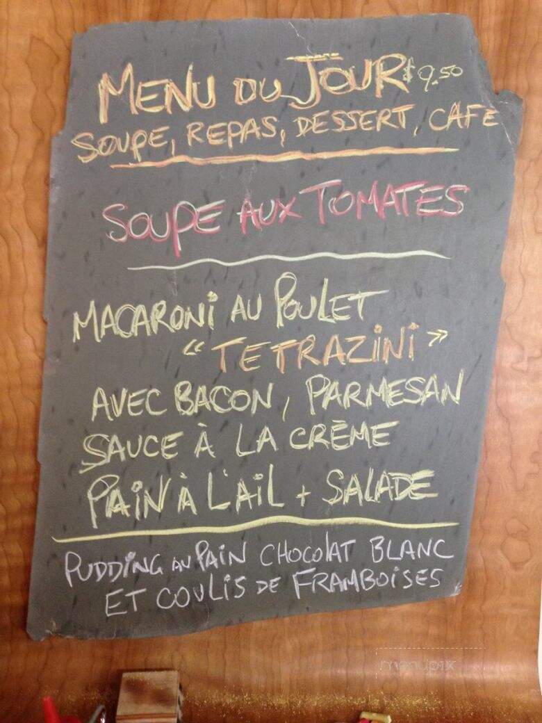 Cantine Du Chef - Saint-Barnabe-Sud, QC menu_pic