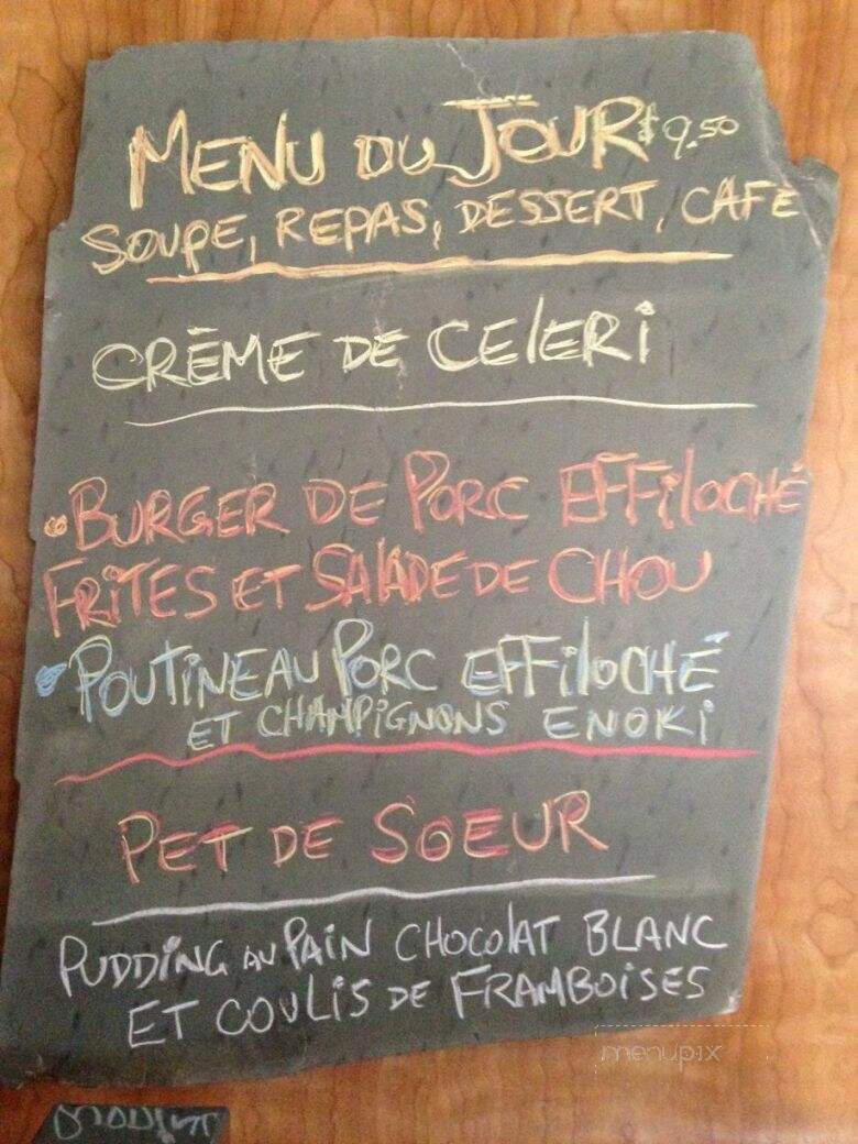 Cantine Du Chef - Saint-Barnabe-Sud, QC menu_pic