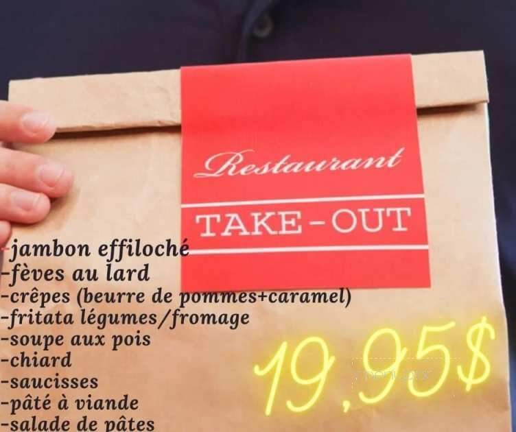 Resto L'Olivier - Montmagny, QC menu_pic