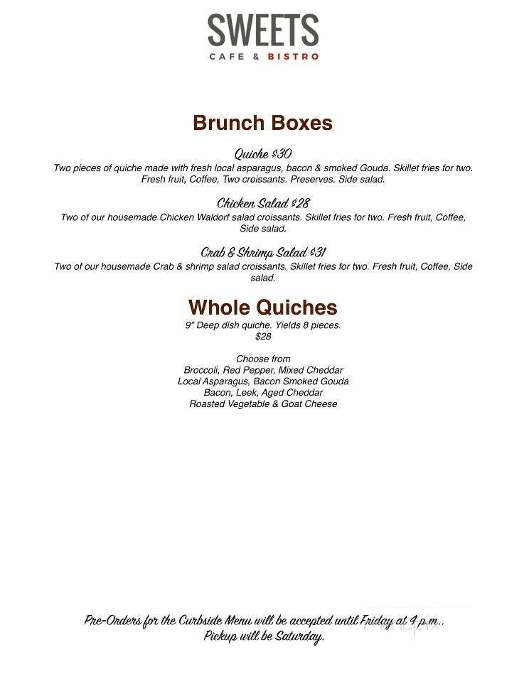 Sweets Cafe & Crepes - Saint Catharines, ON menu_pic