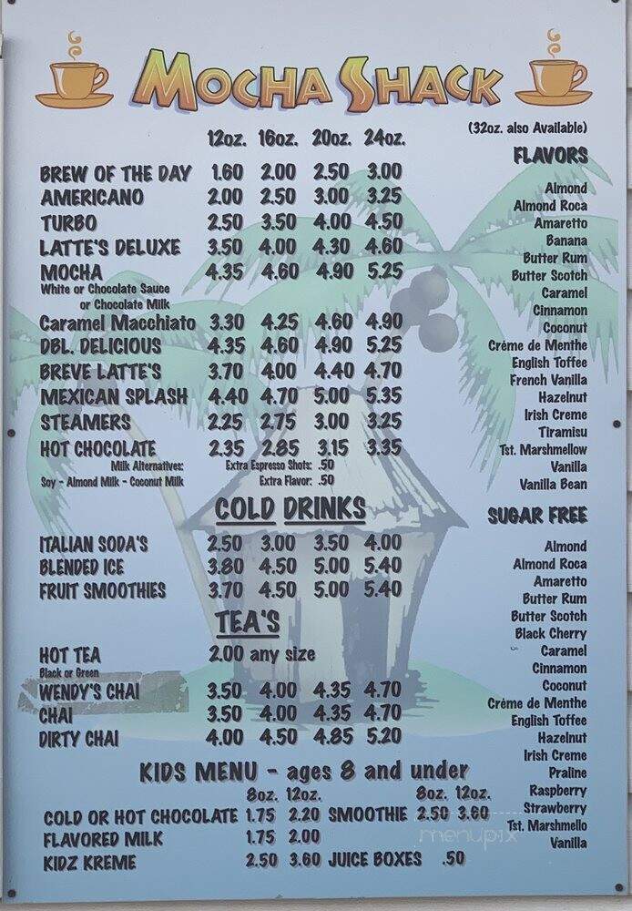 Mocha Shack - American Falls, ID menu_pic