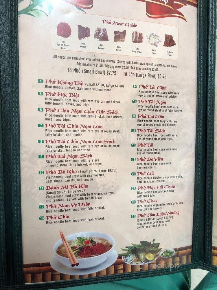 Pho Bang Restaurant - New Orleans, LA menu_pic