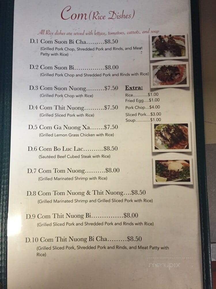 Pho Bang Restaurant - New Orleans, LA menu_pic