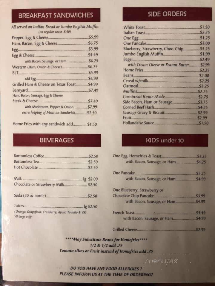 Al's Family Diner - Methuen, MA menu_pic