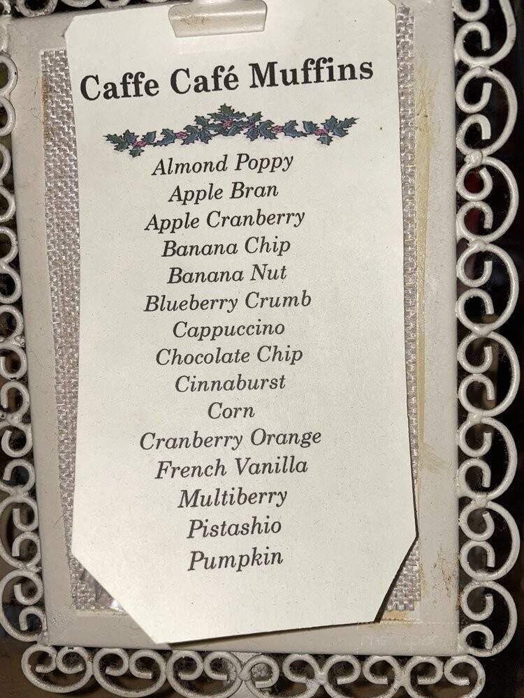 Caffe Cafe - Brooklyn, NY menu_pic