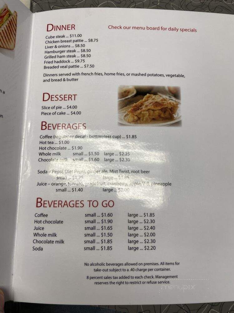 Dan's Place Two - Albany, NY menu_pic