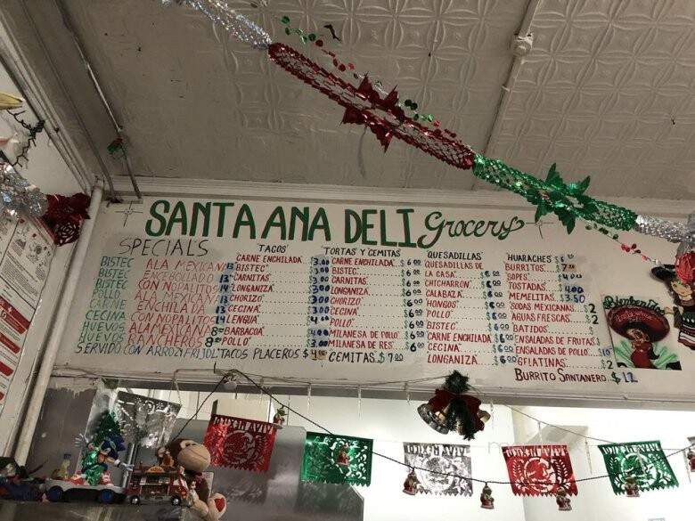 Santa Ana Deli & Grocery - Brooklyn, NY menu_pic