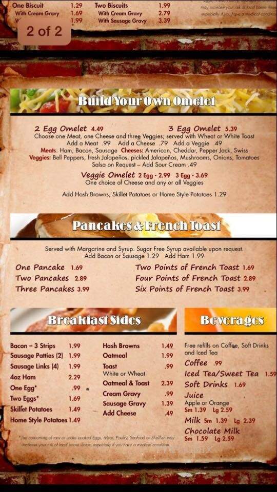 Buffalo Jo's - Pawhuska, OK menu_pic