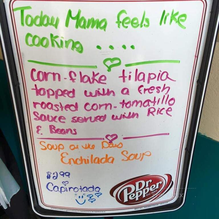 Mama's Kitchen - El Paso, TX menu_pic