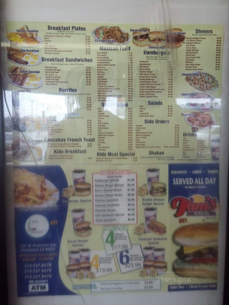 Tam's Burgers - Compton, CA menu_pic