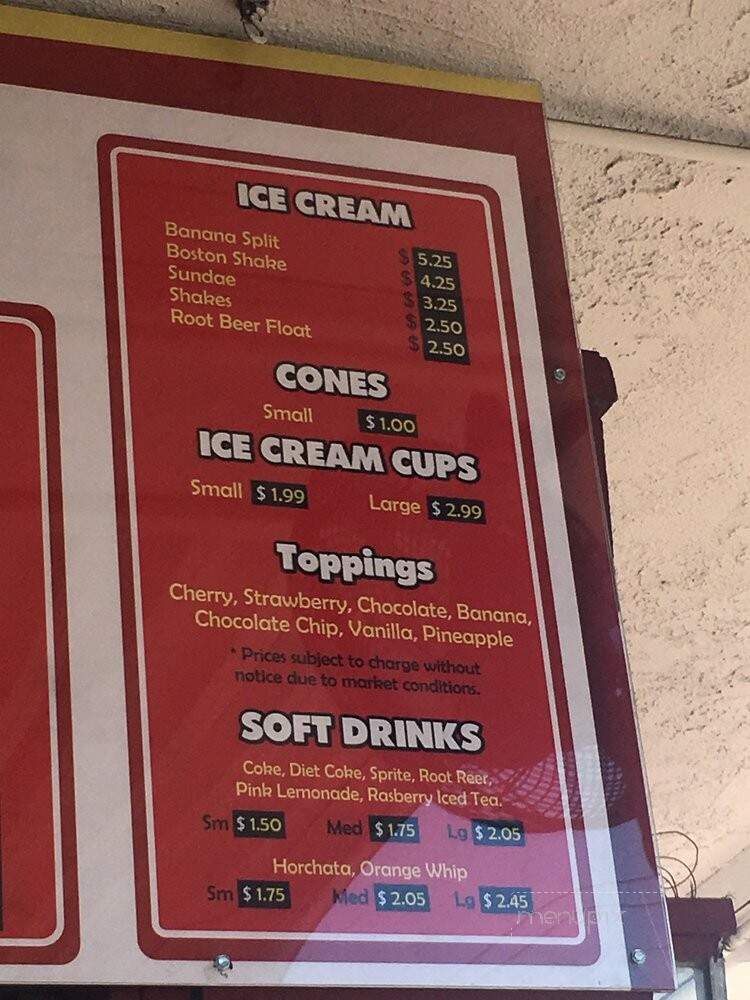 Linda's Burger - Baldwin Park, CA menu_pic
