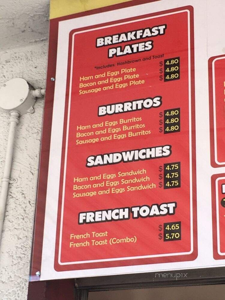 Linda's Burger - Baldwin Park, CA menu_pic