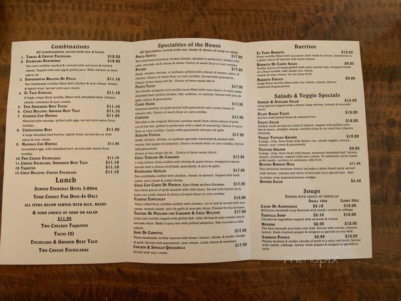 Mexican Kitchen - Riverside, CA menu_pic