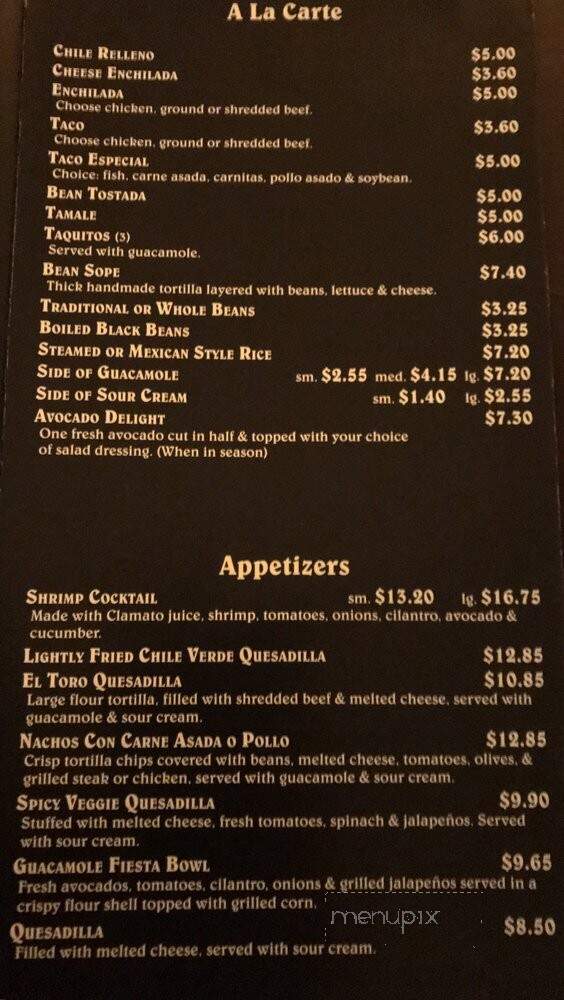 Mexican Kitchen - Riverside, CA menu_pic